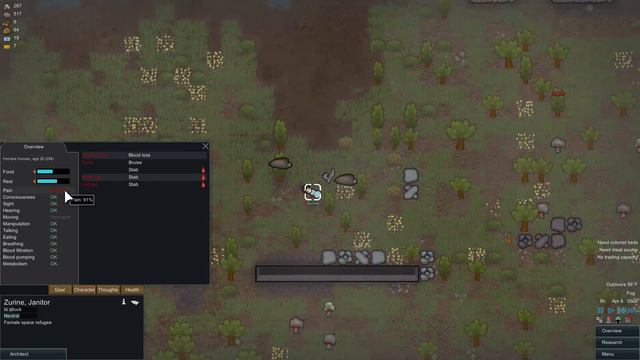 Rimworld: Alpha 9 Let’s Play [Gameplay] - Part 2 - Abandoned Janitor! смотреть онлайн