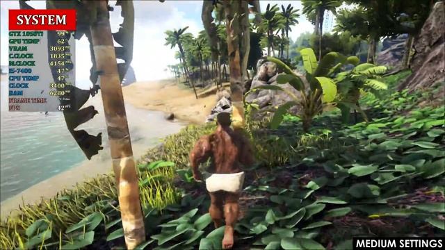 ARK: Survival Evolved | GTX 1050 Ti + i5-7400 | Low vs. Medium vs. High | 1080p смотреть онлайн