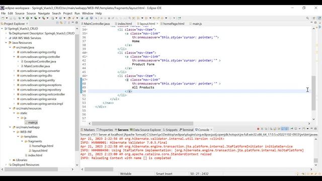 Full Stack CRUD Project with Spring Framework 6 and Vue.js 3 || Step by step смотреть онлайн