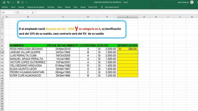 ejercicios de la FUNCION SI en Excel ( 10 ejemplos)? смотреть онлайн