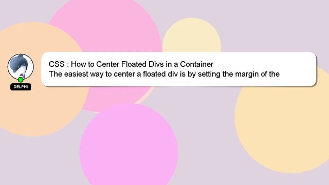 CSS : How to Center Floated Divs in a Container смотреть онлайн