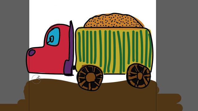 Рисование грузовика детям часть 76 смотреть онлайн