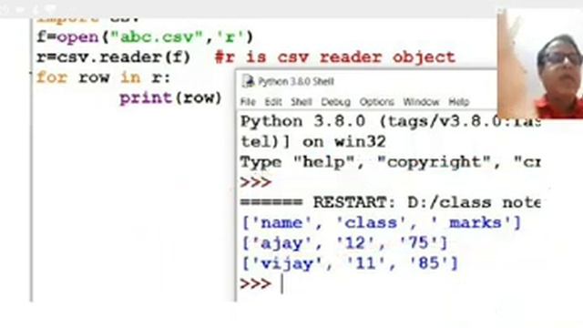Reading CSV File using Python Program смотреть онлайн