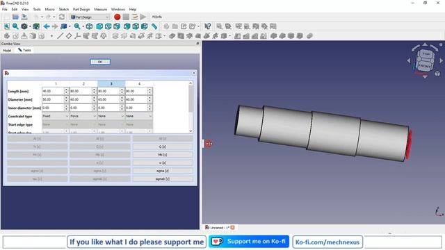 Easily Design Shaft in FreeCAD | FreeCAD Tutorial | Mechnexus | смотреть онлайн