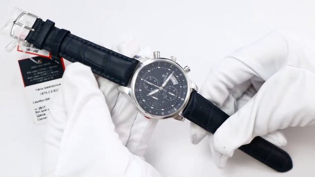 Серебряные часы Часовой завод Ника с минеральным стеклом 1876.0.9.82C смотреть онлайн