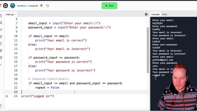 Python for Beginners Full Course || Lesson 8 || While loop || LogIn Sign In || SalteeKiller смотреть онлайн