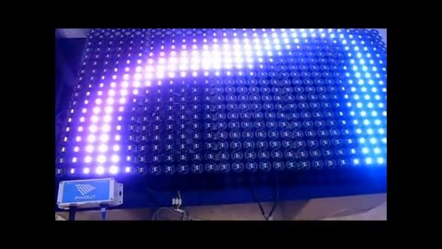 Pixout ArtNet DMX recorder effects replay on PuzzlePix40 LED screen смотреть онлайн