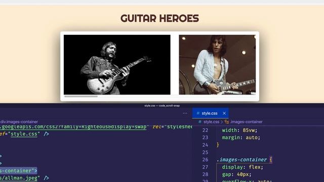 Create a Horizontal Image Scroller with CSS Scroll Snap смотреть онлайн