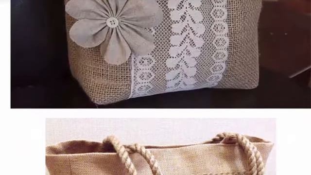 Сумки из мешковины. Идеи для вдохновения. смотреть онлайн