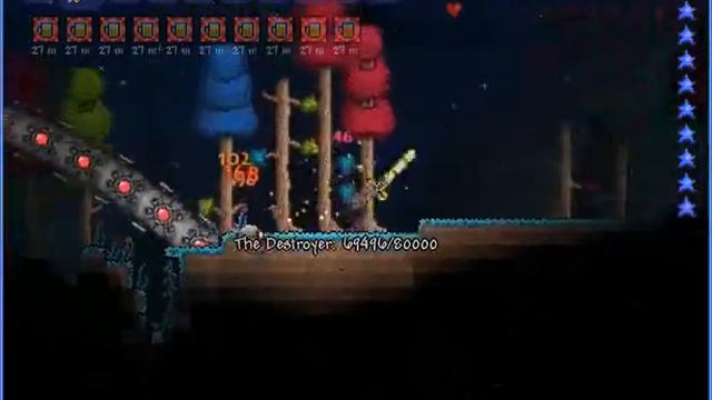 Terraria Super Melee Speed w/ The Destroyer смотреть онлайн