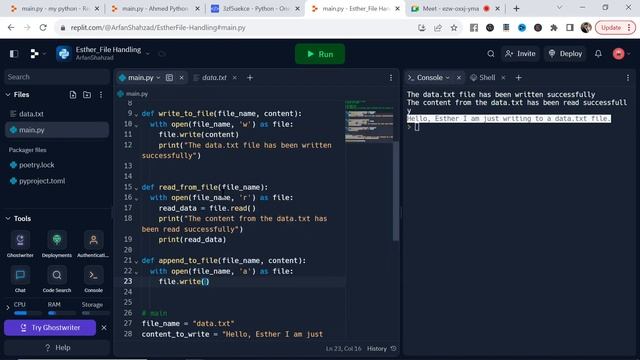 Python Programming| File Handling, Reading Writing to Files & Exception Handling| Arfan Shahzad смотреть онлайн