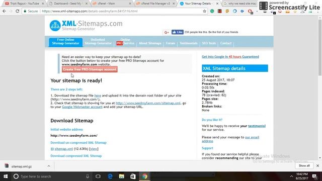 How to create a sitemap.xml for website | How to implement xml sitemap [Hindi] смотреть онлайн