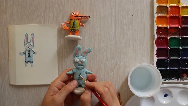 Покраска персонажей из соленого теста