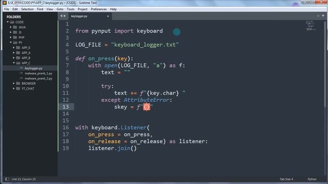 Bikin Keylogger Sederhana | Python смотреть онлайн