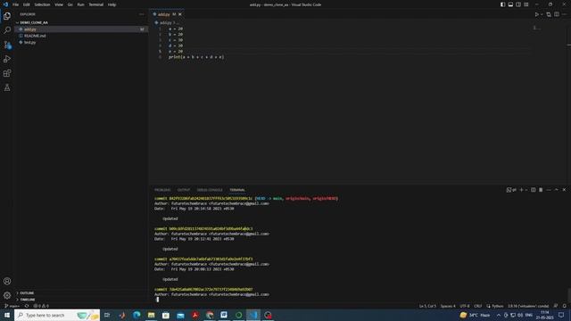 Git diff and Git log смотреть онлайн