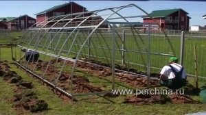 Дачная Стрелка - процесс сборки теплицы