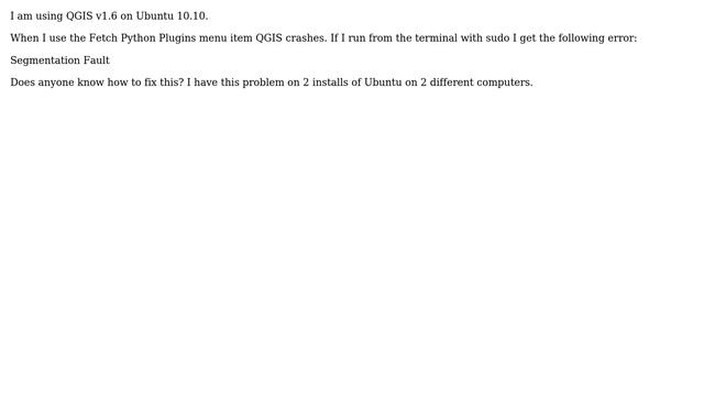 GIS: QGIS Fetch Python Plugins Crash смотреть онлайн