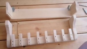 Вешалка в баню своими руками. "Строю баню в гараже" 11-ая часть.