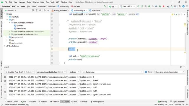 Android Mobil Programlama Dersleri Kotlin #19 Kotlin Nullable смотреть онлайн