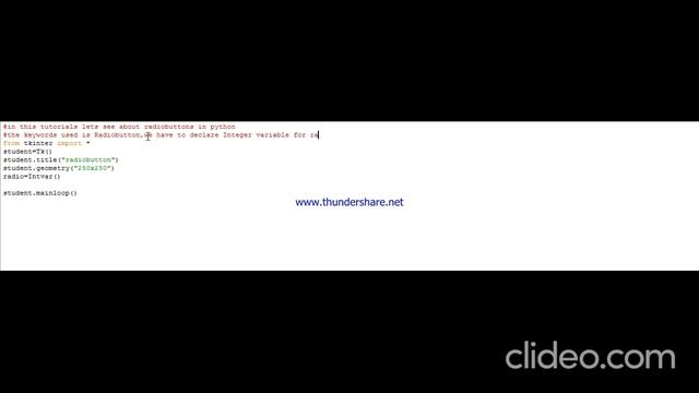 Python tkinter radiobutton смотреть онлайн