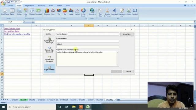 Microsoft Excel Tutorial | Part 6 | Hyperlink | Object | WordArt | Header & Footer | हिंदी में. смотреть онлайн