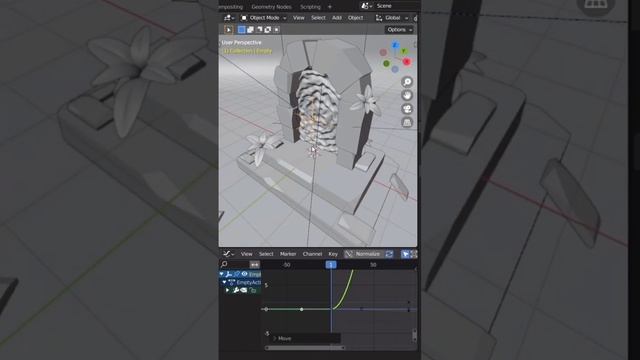 Простая анимация в #blender смотреть онлайн