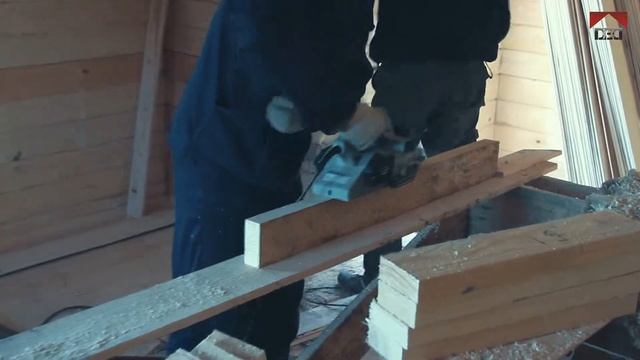 Строительство дома из бруса смотреть онлайн