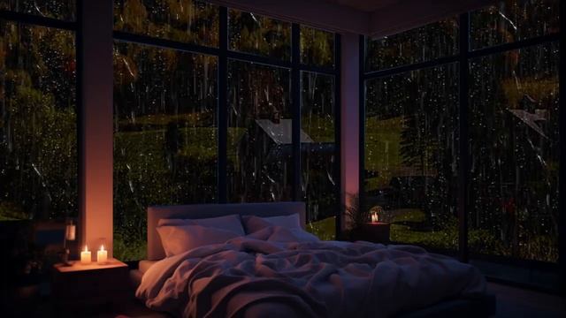 Pluie Tranquille Dans La Chambre - Vue Sur La Ville Avec Forêts Tropicales смотреть онлайн