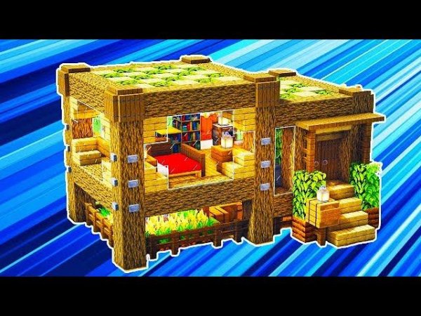 ⚒️ Minecraft: как построить современный деревянный дом для выживания