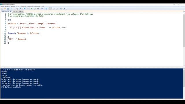 Powershell : Découvrez le FOREACH dans vos scripts Powershell. (exemple simple et concret) смотреть онлайн