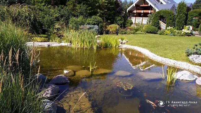 Декоративный пруд с рыбками (Проект в МО) смотреть онлайн