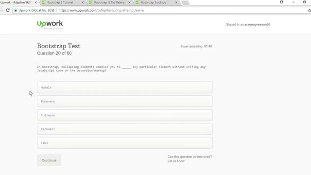 UpWork Bootstrap Test Answers 2017 TOP 20% (4.25 out of 5) смотреть онлайн