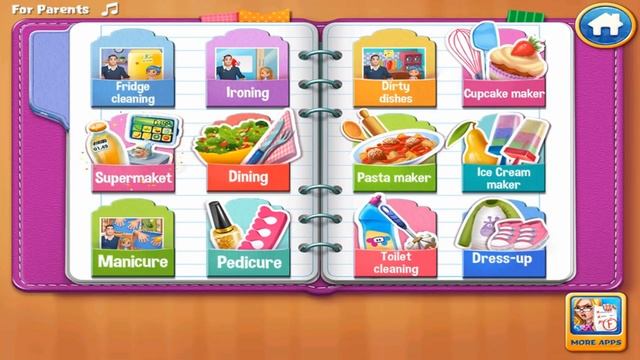 Бардак на Папину Голову-Пока Мамы нету Дома.Игры для Маленьких Хозяек.Геймплей Игры смотреть онлайн