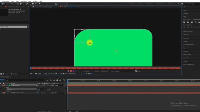 Change corner Radius on a Rounded Rectangle Tool | Adobe After Effects Tutorial смотреть онлайн