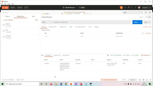 10 | Making Django POST Call with CSRF Tokern Verification Using Postman | Django Tutorial in Tamil смотреть онлайн
