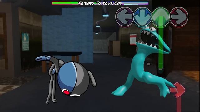 FNF Different Survivor Rainbow Friends VS CYAN | Friday Night Funkin Mod Roblox смотреть онлайн