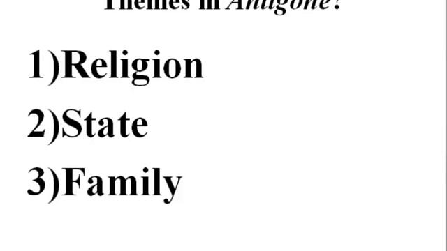 26) Sophocles' Antigone and its Themes смотреть онлайн