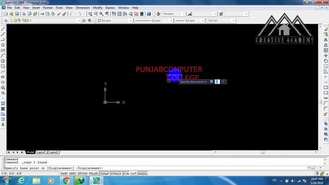 #13| How to use Text Command in AutoCAD | Single line & multiline | #Creative Academy| |URDU/HINDI смотреть онлайн