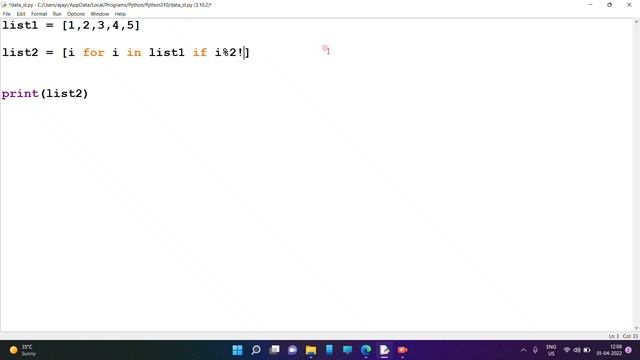 List Comprehension in python | Python Comprehension #python #list #comprehension смотреть онлайн