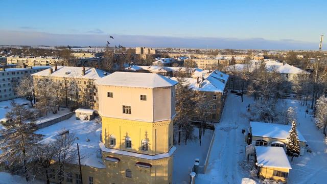 Волхов зимой и ночью с квадрокоптера смотреть онлайн