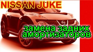 Ниссан Джук. Замена задних амортизаторов Ниссан Джук.
