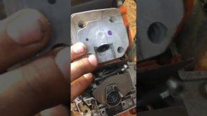 Ремонт китайской Бензопилы., выставляем зажигание,.