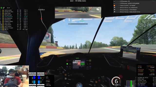 SRS AC 2020.6: Ferrari 488 GTLM #6 at Spa-Francorchamps (JvsZ Challenge) смотреть онлайн