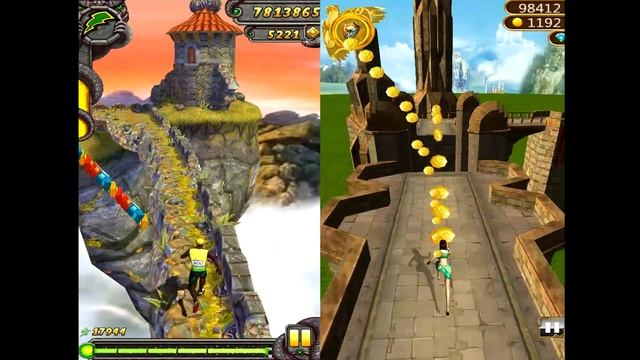 Temple Run 2 Sky Summit VS Castle Endless Run 2 Android iPad iOS Gameplay HD смотреть онлайн