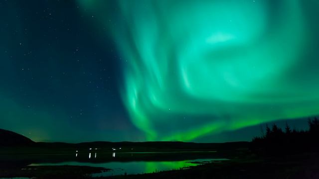 Footage Background Iceland Aurora смотреть онлайн