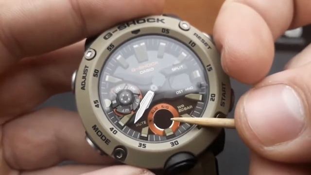 GShock GA-2000 - Setting Time and Date tutorial смотреть онлайн