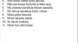 ФИНСКИЙ ЯЗЫК ДО АВТОМАТИЗМА. УРОВЕНЬ А2. IMPERFEKTI. OSA 2.