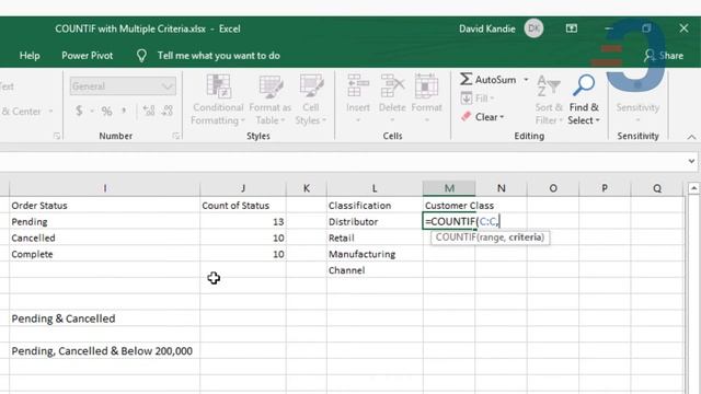 Microsoft Excel COUNTIF Function with Multiple Criteria смотреть онлайн