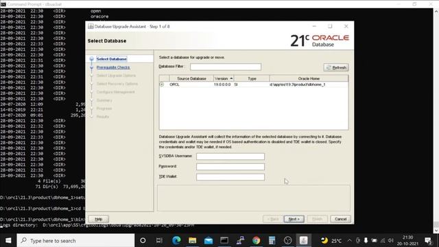 How To Upgrade Oracle 19c Container and Pluggable Database to 21c on Windows. смотреть онлайн