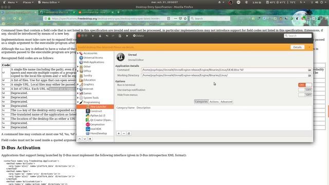 Linux freedesktop Shortcuts and Gnome Open With, output in terminal смотреть онлайн